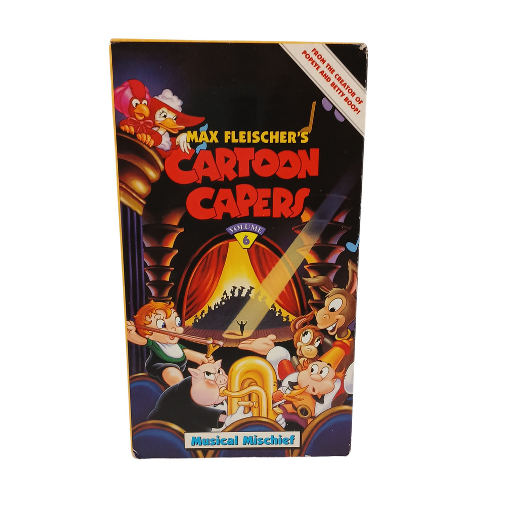 Max Fleischer’s Cartoon Capers Vol. 6 VHS Musical Mischief RARE 1990s Animation